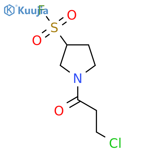 1-(3-Chloropropanoyl)pyrrolidine-3-sulfonyl fluoride structure