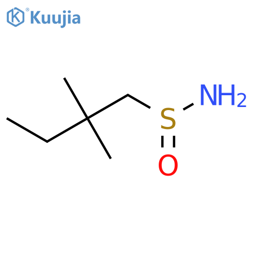 2,2-Dimethylbutane-1-sulfinamide structure