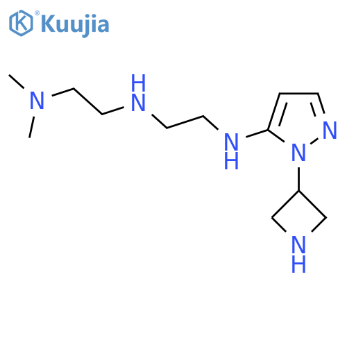 1-(azetidin-3-yl)-N-(2-{2-(dimethylamino)ethylamino}ethyl)-1H-pyrazol-5-amine structure