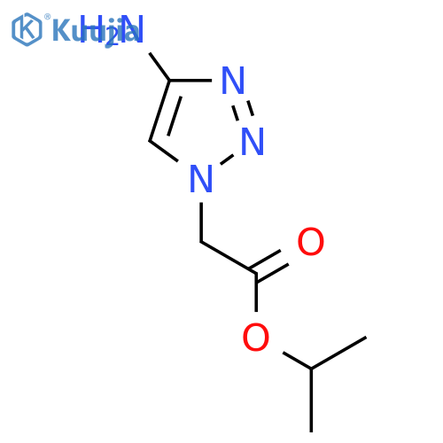 propan-2-yl 2-(4-amino-1H-1,2,3-triazol-1-yl)acetate structure