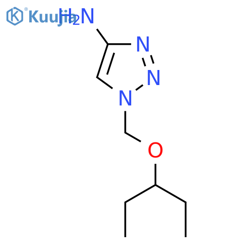 1-(pentan-3-yloxy)methyl-1H-1,2,3-triazol-4-amine structure