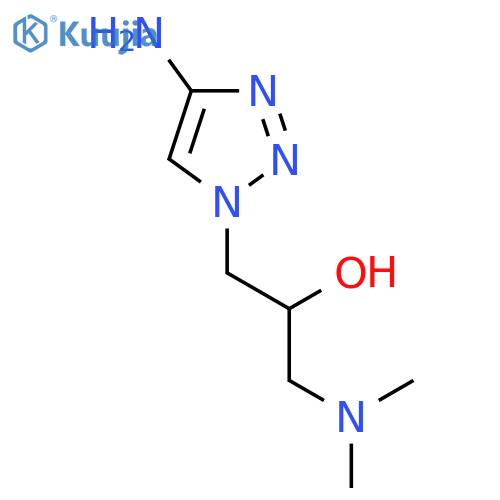 1-(4-amino-1H-1,2,3-triazol-1-yl)-3-(dimethylamino)propan-2-ol structure