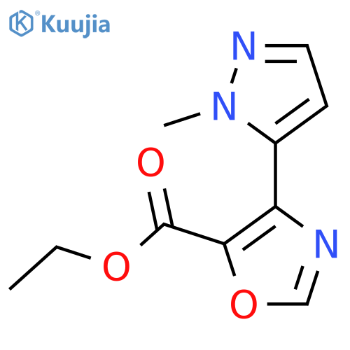 ethyl 4-(1-methyl-1H-pyrazol-5-yl)-1,3-oxazole-5-carboxylate structure
