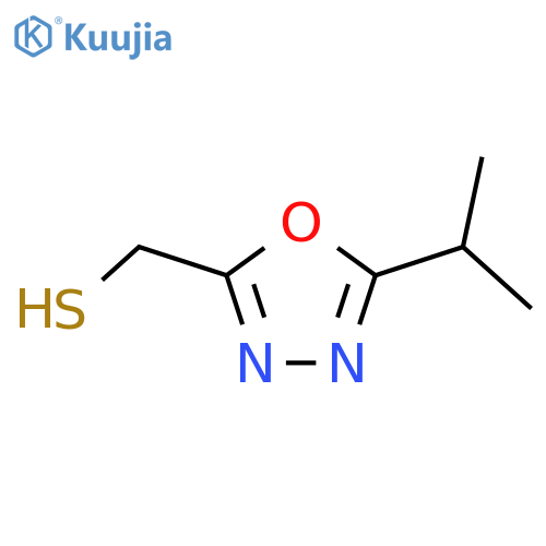 5-(propan-2-yl)-1,3,4-oxadiazol-2-ylmethanethiol structure