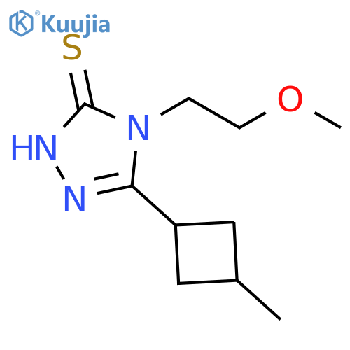 3H-1,2,4-Triazole-3-thione, 2,4-dihydro-4-(2-methoxyethyl)-5-(3-methylcyclobutyl)- structure