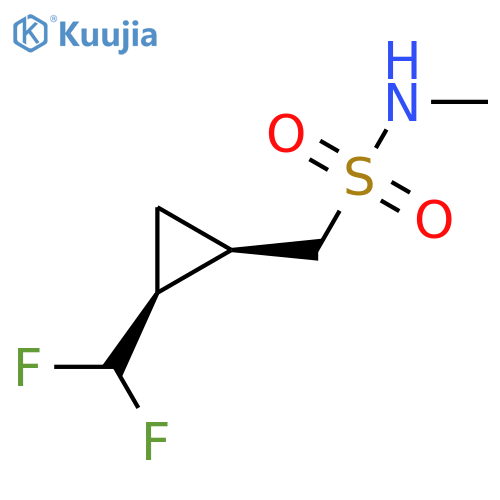 1-[(1R,2S)-2-(difluoromethyl)cyclopropyl]-N-methylmethanesulfonamide structure