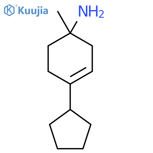 4-Cyclopentyl-1-methylcyclohex-3-en-1-amine structure