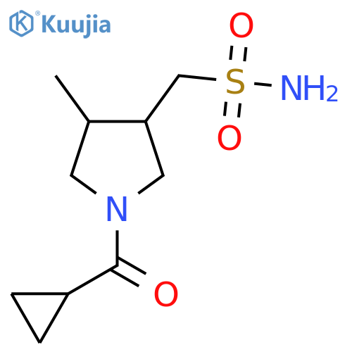 (1-Cyclopropanecarbonyl-4-methylpyrrolidin-3-yl)methanesulfonamide structure