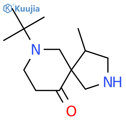 7-tert-butyl-4-methyl-2,7-diazaspiro4.5decan-10-one structure