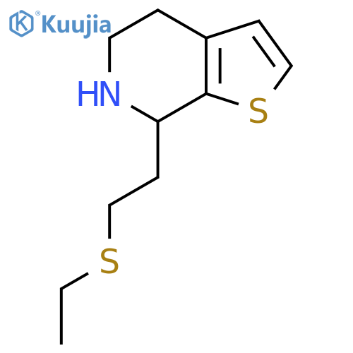 7-2-(ethylsulfanyl)ethyl-4H,5H,6H,7H-thieno2,3-cpyridine structure