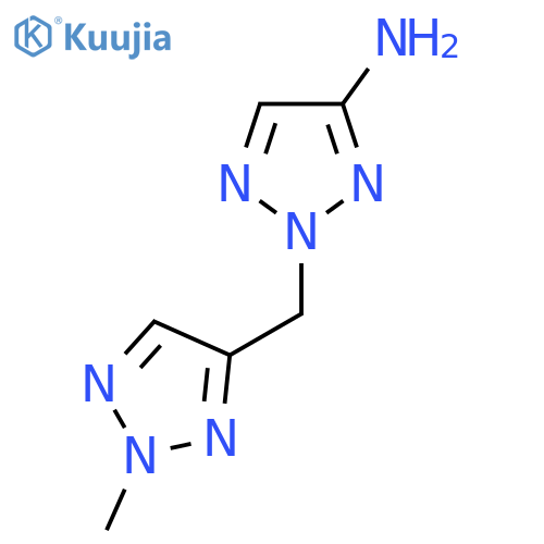 2-(2-methyl-2H-1,2,3-triazol-4-yl)methyl-2H-1,2,3-triazol-4-amine structure