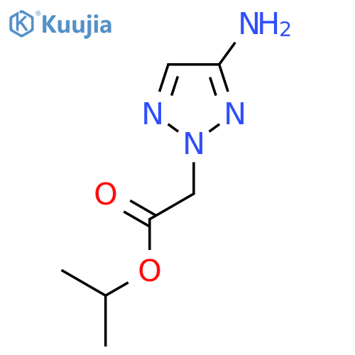propan-2-yl 2-(4-amino-2H-1,2,3-triazol-2-yl)acetate structure
