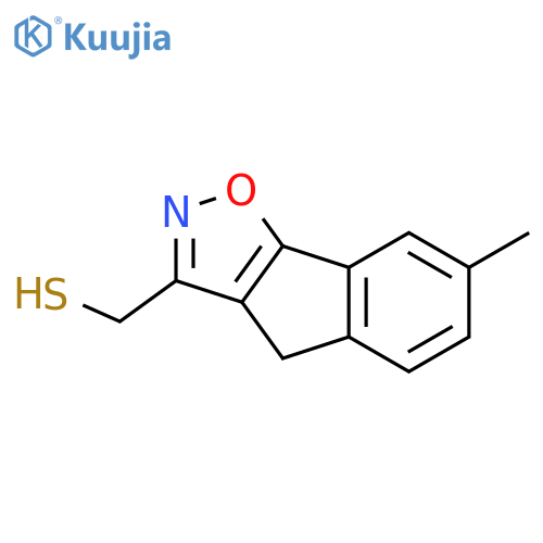 {7-methyl-4H-indeno2,1-d1,2oxazol-3-yl}methanethiol structure