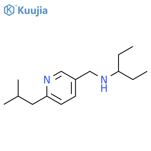 3-Pyridinemethanamine, N-(1-ethylpropyl)-6-(2-methylpropyl)- structure