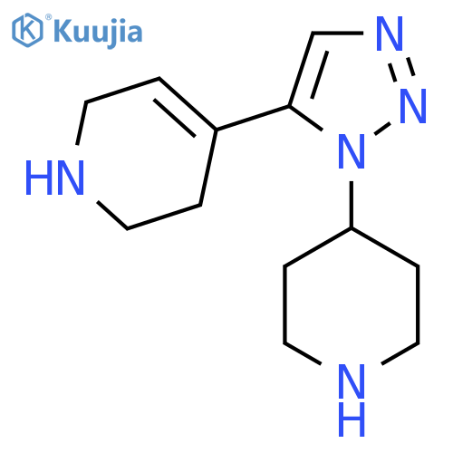 4-[1-(piperidin-4-yl)-1H-1,2,3-triazol-5-yl]-1,2,3,6-tetrahydropyridine structure