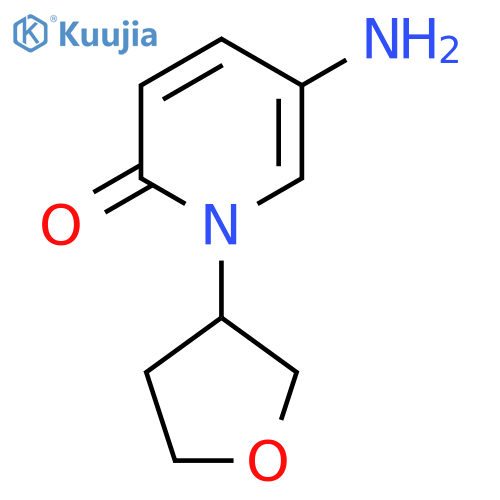 5-amino-1-(oxolan-3-yl)-1,2-dihydropyridin-2-one structure