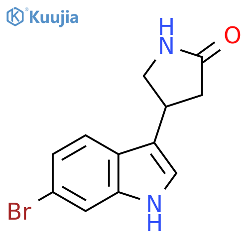 4-(6-bromo-1H-indol-3-yl)pyrrolidin-2-one structure