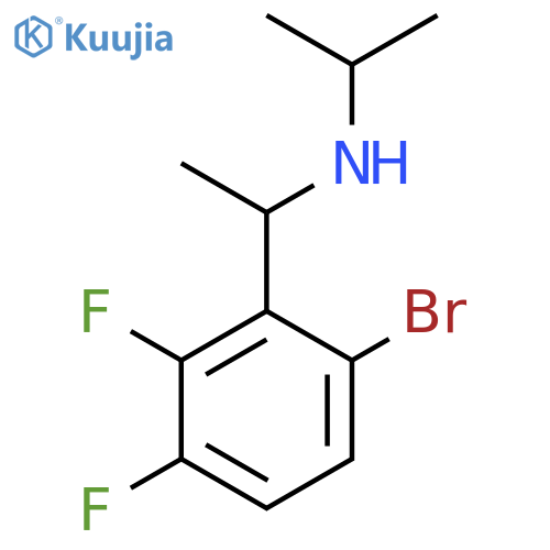 1-(6-bromo-2,3-difluorophenyl)ethyl(propan-2-yl)amine structure