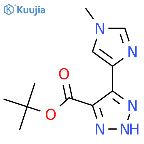 tert-butyl 5-(1-methyl-1H-imidazol-4-yl)-1H-1,2,3-triazole-4-carboxylate structure