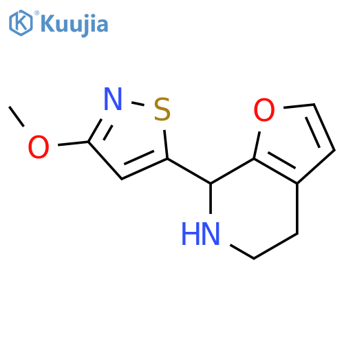 5-{4H,5H,6H,7H-furo2,3-cpyridin-7-yl}-3-methoxy-1,2-thiazole structure