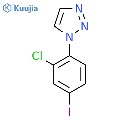 1-(2-chloro-4-iodophenyl)-1H-1,2,3-triazole structure
