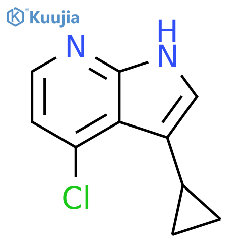 4-chloro-3-cyclopropyl-1H-pyrrolo2,3-bpyridine structure