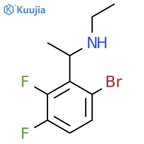 1-(6-bromo-2,3-difluorophenyl)ethyl(ethyl)amine structure