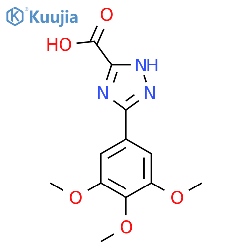 5-(3,4,5-trimethoxyphenyl)-4H-1,2,4-triazole-3-carboxylic acid structure