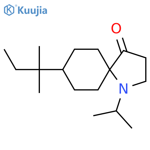 8-(2-Methylbutan-2-yl)-1-(propan-2-yl)-1-azaspiro[4.5]decan-4-one structure