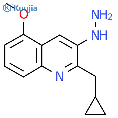 2-(Cyclopropylmethyl)-3-hydrazinyl-5-methoxyquinoline structure
