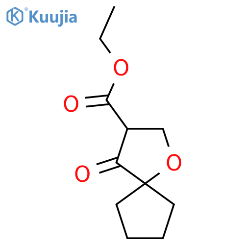 ethyl 4-oxo-1-oxaspiro4.4nonane-3-carboxylate structure