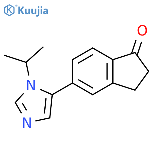 5-1-(propan-2-yl)-1H-imidazol-5-yl-2,3-dihydro-1H-inden-1-one structure