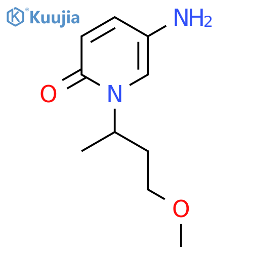 5-amino-1-(4-methoxybutan-2-yl)-1,2-dihydropyridin-2-one structure