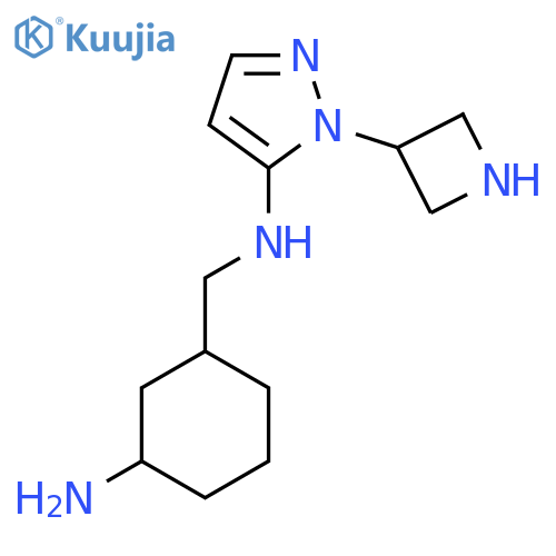 N-(3-aminocyclohexyl)methyl-1-(azetidin-3-yl)-1H-pyrazol-5-amine structure