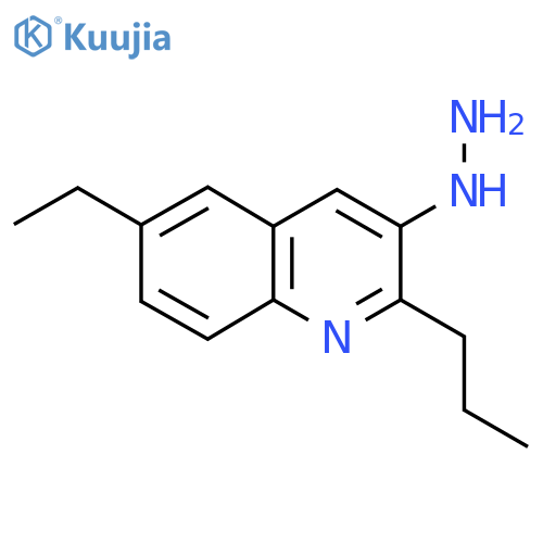 6-Ethyl-3-hydrazinyl-2-propylquinoline structure