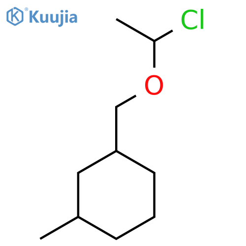 1-(1-chloroethoxy)methyl-3-methylcyclohexane structure