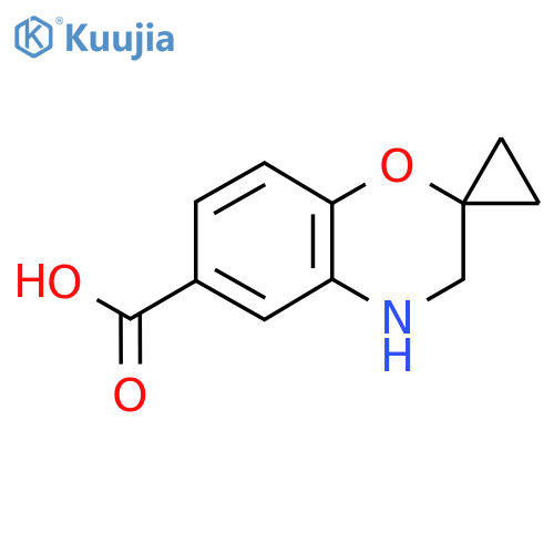 3,4-dihydrospiro1,4-benzoxazine-2,1'-cyclopropane-6-carboxylic acid structure