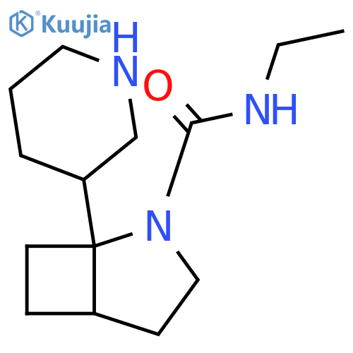 2-Azabicyclo[3.2.0]heptane-2-carboxamide, N-ethyl-1-(3-piperidinyl)- structure