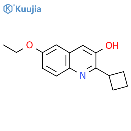 2-Cyclobutyl-6-ethoxyquinolin-3-ol structure
