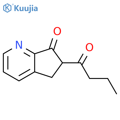 6-butanoyl-5H,6H,7H-cyclopentabpyridin-7-one structure