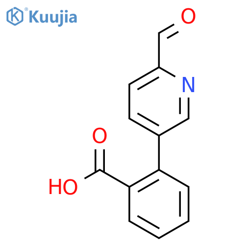 2-(6-Formylpyridin-3-yl)benzoic acid structure