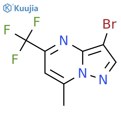 3-bromo-7-methyl-5-(trifluoromethyl)pyrazolo1,5-apyrimidine structure