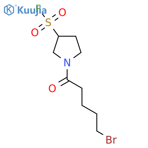 1-(5-Bromopentanoyl)pyrrolidine-3-sulfonyl fluoride structure