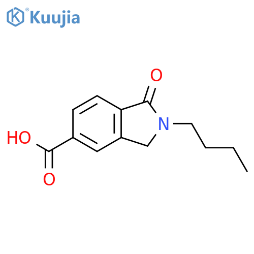 2-butyl-1-oxo-2,3-dihydro-1H-isoindole-5-carboxylic acid structure
