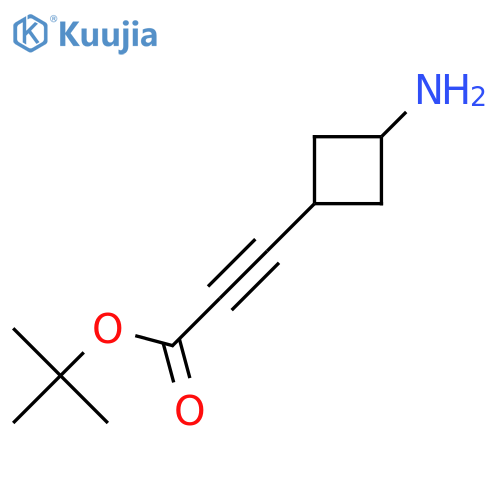 Tert-butyl 3-(3-aminocyclobutyl)prop-2-ynoate structure