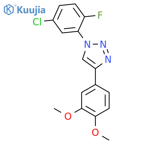 1-(5-Chloro-2-fluorophenyl)-4-(3,4-dimethoxyphenyl)triazole structure