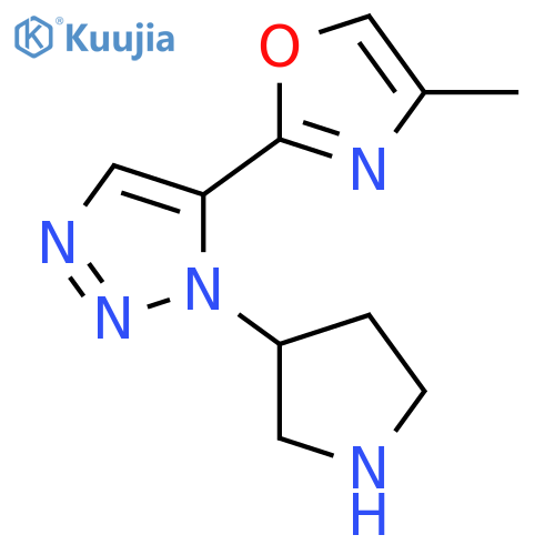 1H-1,2,3-Triazole, 5-(4-methyl-2-oxazolyl)-1-(3-pyrrolidinyl)- structure