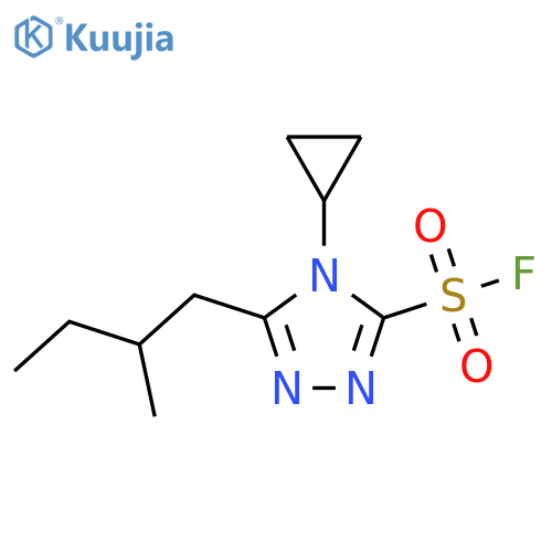 4H-1,2,4-Triazole-3-sulfonyl fluoride, 4-cyclopropyl-5-(2-methylbutyl)- structure