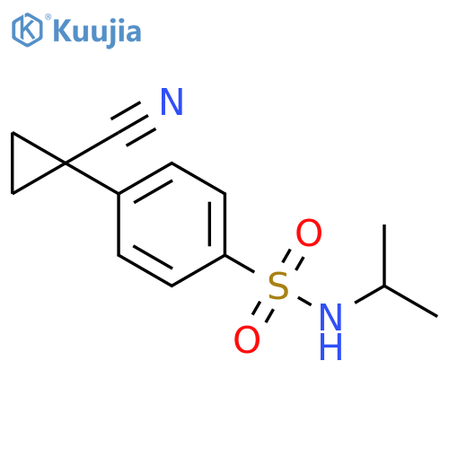 Benzenesulfonamide, 4-(1-cyanocyclopropyl)-N-(1-methylethyl)- structure