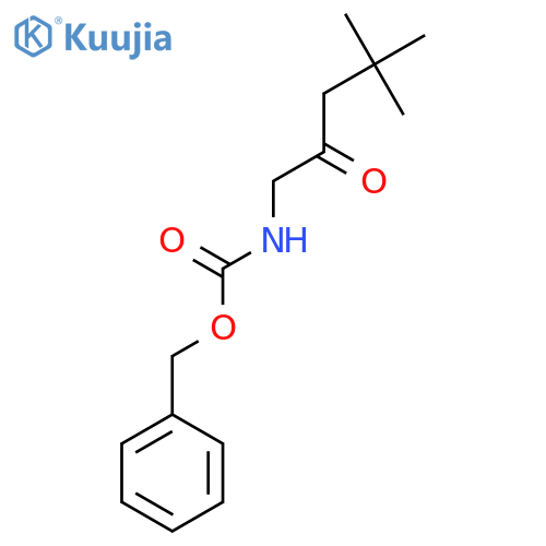 benzyl N-(4,4-dimethyl-2-oxopentyl)carbamate structure